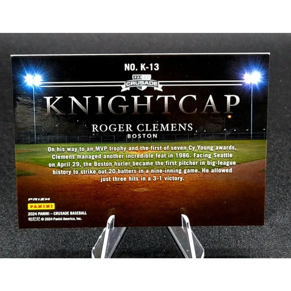 Roger Clemens 2024 Crusade Knightcap SSP Boston Red Sox Case Hit!